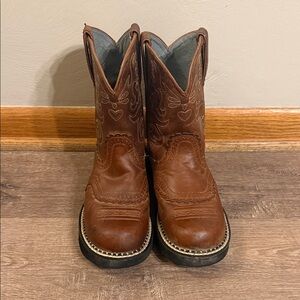 Ariat Brown Heeled Cowboy Boots